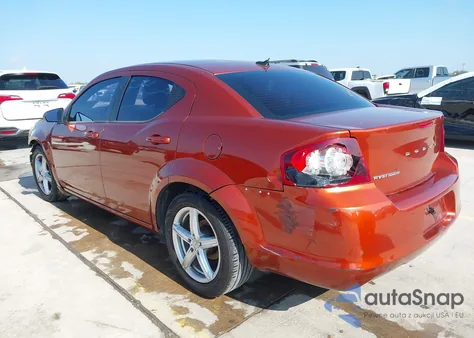 2012 Dodge Avenger Se из США, поврежденный, VIN 1C3CDZAB4CN221344